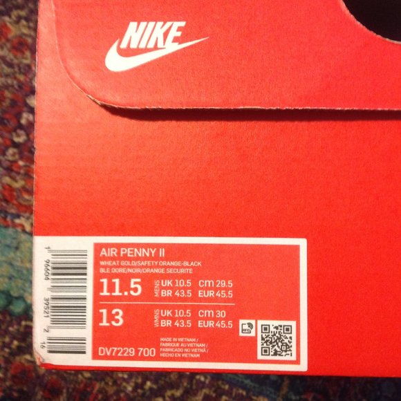 Nike Men's Air Penny 2 Multicolor Sneakers - 11.5 - New in Box - Picture 12 of 13
